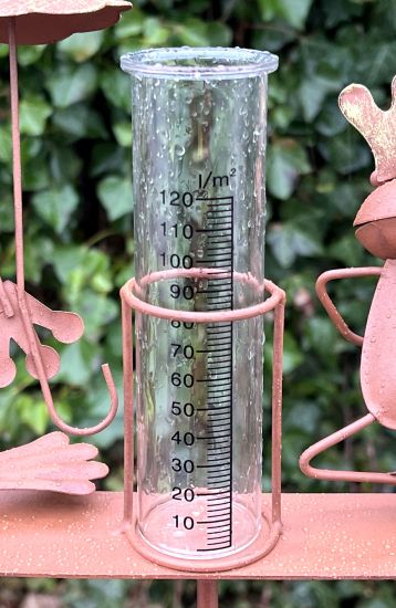 Preview: DanDiBo Regenmesser Glas 15 cm 85643 - Ersatzglas für Niederschlagsmesser Wetterfrosch, Eulen, Hase, Schnecke