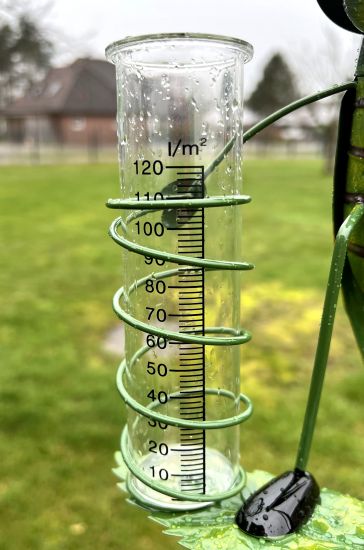 Preview: DanDiBo Regenmesser Glas 15 cm 85643 - Ersatzglas für Niederschlagsmesser Wetterfrosch, Eulen, Hase, Schnecke