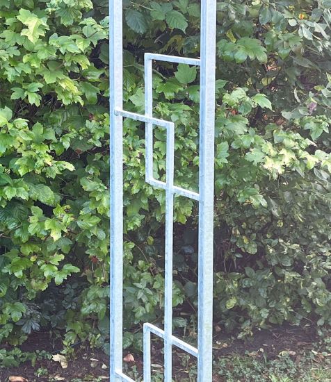 DanDiBo Rose arch Galvanised Solid 150 cm Archway 96524 Weatherproof Round arch Solid iron climbing aid Garden arch Hot-dip galvanised