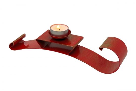 DanDiBo Schlitten Rot Metall Stehend Weihnachtsdeko Deko Weihnachten Kerzenhalter Teelichthalter Winter Modern