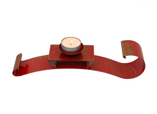 DanDiBo Schlitten Rot Metall Stehend Weihnachtsdeko Deko Weihnachten Kerzenhalter Teelichthalter Winter Modern