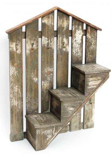 Preview: Wandorganizer mit Schlüsselhaken 62 cm Braun 17B046 Schlüsselbrett Briefablage Schlüsselkasten Briefbox