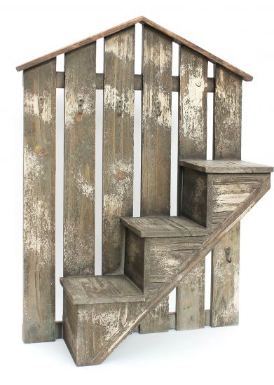 Wandorganizer mit Schlüsselhaken 62 cm Braun 17B046 Schlüsselbrett Briefablage Schlüsselkasten Briefbox