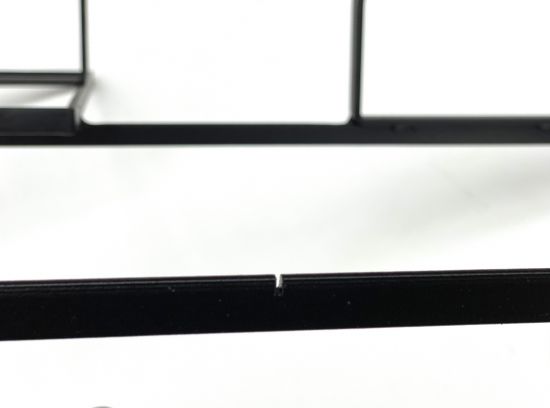 DanDiBo Weinregal Metall Schwarz Black Line Flaschenständer Flaschenregal Flaschenhalter Wandregal