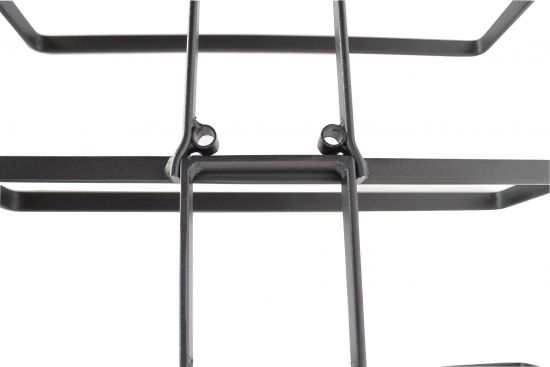 Preview: Weinregal aus Metall in Schwarz für die Wandmontage 4-Wine erweiterbar Flaschenständer Flaschenregal Flaschenhalter