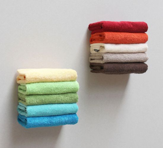 DanDiBo Wall towel rail Wall towel rack for wall mounting Set of 2 20 cm 93821 Invisible Floating wall towel rail Metal Black Modern Design