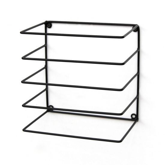 DanDiBo Wall towel rail Wall towel rack for wall mounting Set of 2 20 cm 93821 Invisible Floating wall towel rail Metal Black Modern Design