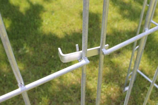 DanDiBo Rosenbogen mit Tür Metall Verzinkt Breite 140 cm Rundbogen Feuerverzinkt Wetterfest Massiv Volleisen Rankhilfe