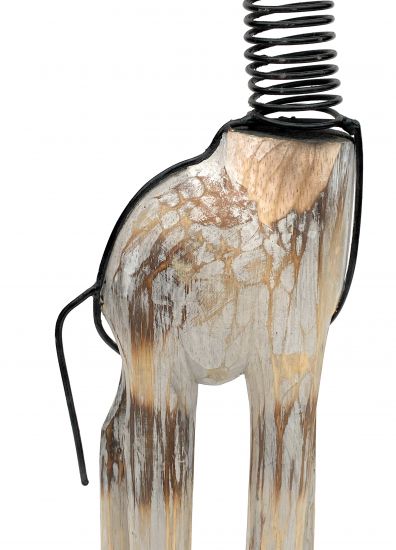 Preview: DanDiBo Deko Figur Giraffe Nr.40 Holzskulptur aus Holz Skulptur Beige Hell 68 cm Holzfigur Handgeschnitzt Stehend Tierfigur Schnitzskulptur