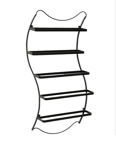 DanDiBo Weinregal Metall Schwarz Wand erweiterbar für 5 Flaschen Lento Flaschenregal 96269 Flaschenständer Weinflaschenhalter Flaschenhalter