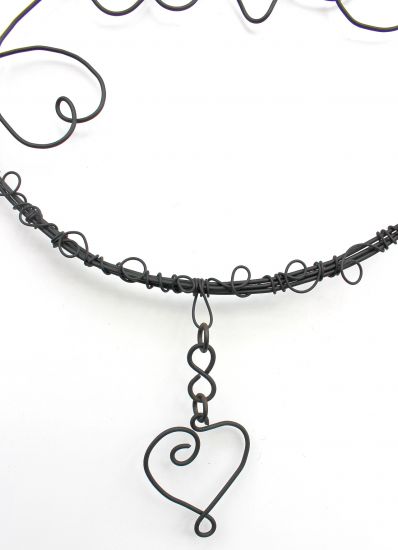 DanDiBo wire picture heart love door wreath 3102 wall wreath wall picture wire sign wall decoration decoration metal