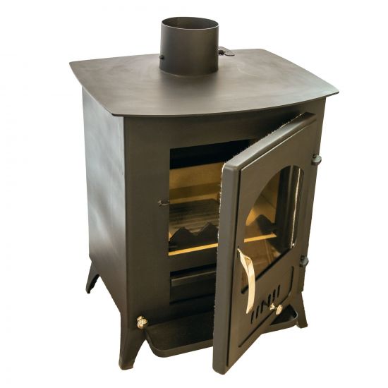 EEK A+ Wood-burning stove Wood Verso 1 wood-burning stove 7.5 kW Fireplace Stove Long-burning stove Workshop stove Swedish stove Cottage stove Heating stove