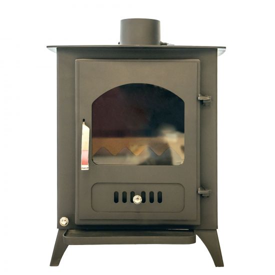 EEK A+ Wood-burning stove Wood Verso 1 wood-burning stove 7.5 kW Fireplace Stove Long-burning stove Workshop stove Swedish stove Cottage stove Heating stove