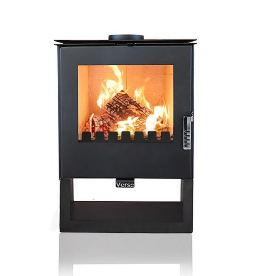 Preview: Kaminofen Holz Rheia Holzofen 5 kW Kamin Ofen Dauerbrandofen Werkstattofen Schwedenofen Hüttenofen Heizofen