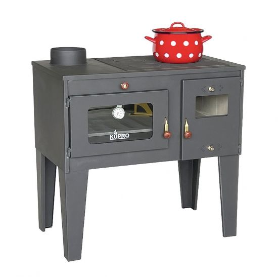 EEK A Wood-burning stove with baking compartment and hob Alegra 93933 6 kW fireplace Multiple occupancy wood-burning stove Oven Wood-burning cooker Kitchen hob Kitchen oven