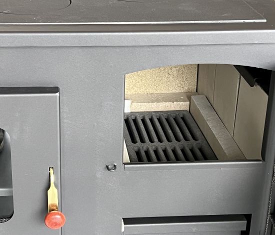 EEK A Wood-burning stove with baking compartment and hob Alegra 93933 6 kW fireplace Multiple occupancy wood-burning stove Oven Wood-burning cooker Kitchen hob Kitchen oven