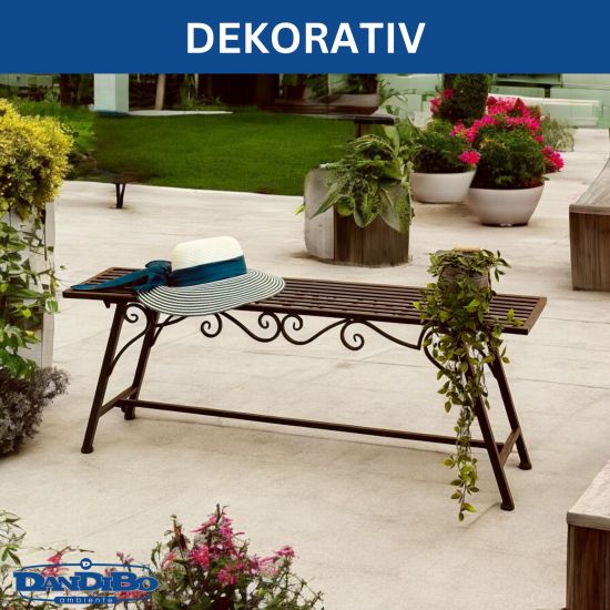 Bench Seat "CUCCIU-XL" B-120cm 077824 Garden bench made from metal Garden furniture