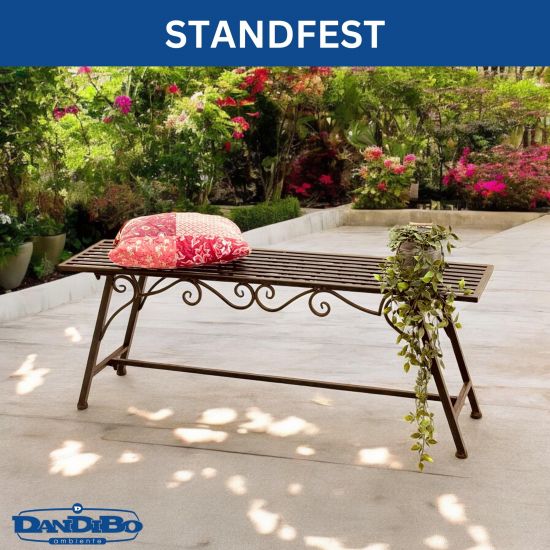 Bench Seat "CUCCIU-XL" B-120cm 077824 Garden bench made from metal Garden furniture