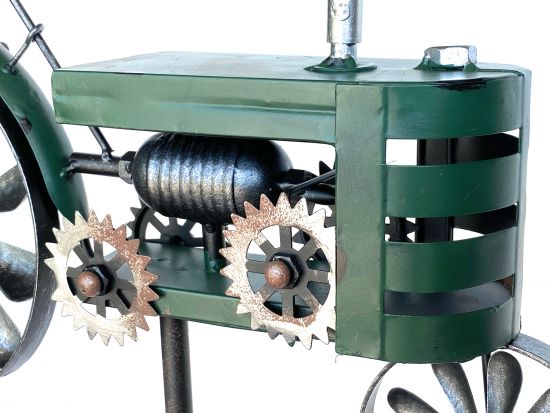 Preview: DanDiBo Gartenstecker Metall Traktor XL 160 cm Trecker Grün 96106 Windspiel Windrad Wetterfest Gartendeko Garten Gartenstab Bodenstecker