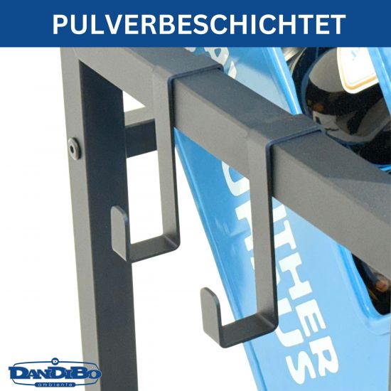 DanDiBo Getränkekistenregal 6 Kisten mit Gitter Haken 100 cm Metall 96598 Getränkeregal Kistenregal Getränkekistenhalter