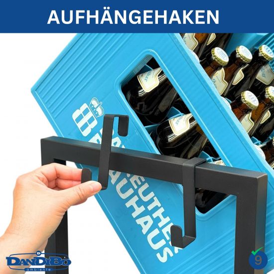 Preview: DanDiBo Getränkekistenregal 9 Kisten 96633 Getränkeregal Kistenregal Getränkekistenhalter Getränke Regal Bierkisten Regal Kastenregal