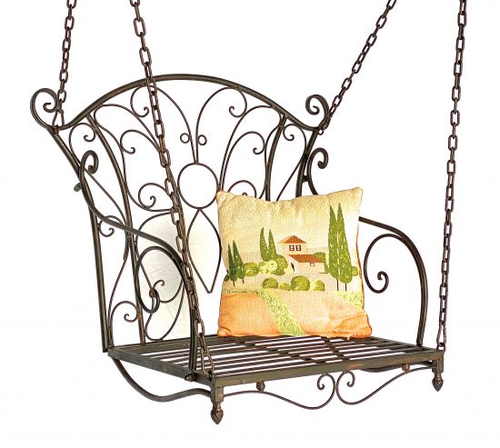 Hängesessel Metall Garten 18811 Hängestuhl Hängeschaukel Schaukel Hängebank Gartenschaukel Hollywoodschaukel