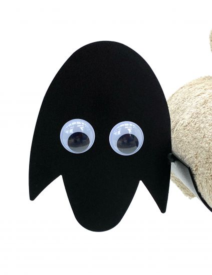 Preview: DanDiBo Handtuchhalter Schwarz Metall Schaf mit Wackelaugen WC Handtuchregal Gäste Bad Gästehandtuchhalter