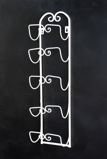 Preview: DanDiBo Handtuchhalter Wand Handtuchregal 081220 Wandmontage Antik Weiß Vintage Wandhandtuchhalter Bad Badezimmer