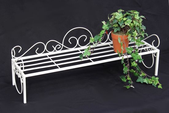 Blumenbank Mi Weiß Blumenständer 75cm Blumenregal Blumentreppe Pflanzentreppe Regal