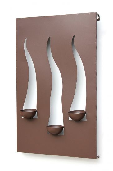 Wandleuchter Flamme 13333 Kerzenleuchter für 3 Kerzen Wandkerzenhalter aus Metall Kerzenhalter