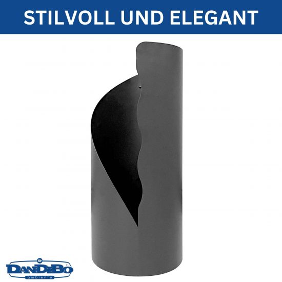 DanDiBo Kaminbesteck Schwarz Modern 4 Teilig Set 96571 Kaminset Kamingarnitur Ofenbesteck