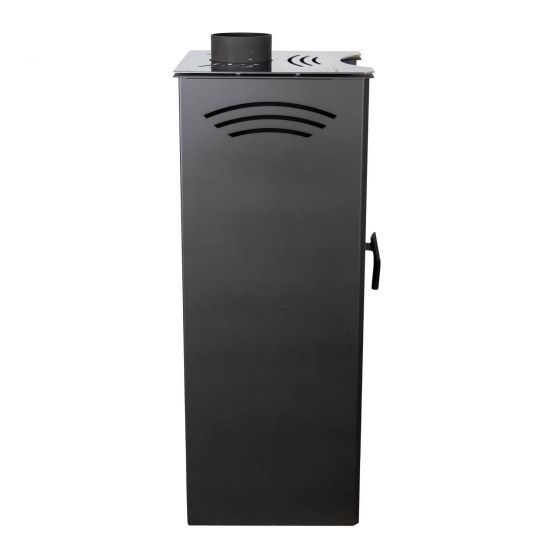 EEK A ABC Quadro Inox wood-burning stove 9.5 kW with multiple occupancy Fireplace Stove Wood-burning stove Workshop stove Heating stove