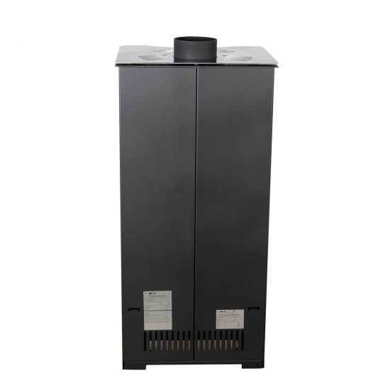 EEK A ABC Quadro Inox wood-burning stove 9.5 kW with multiple occupancy Fireplace Stove Wood-burning stove Workshop stove Heating stove