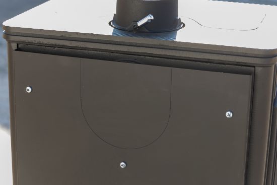 Kaminofen Gusseisen Herdplatte Kochfeld Ofen Antik Holz Guca Lava Holzofen Klein 12,5 kW Kamin Gusseisenofen Dauerbrandofen Werkstattofen Hüttenofen Heizofen