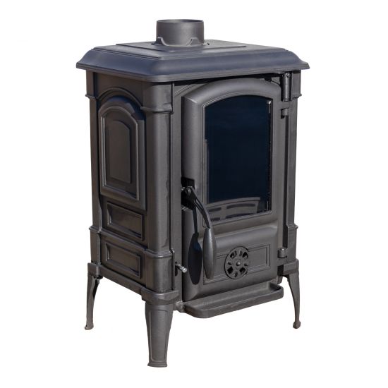 Kaminofen Gusseisen Ofen Antik Holz Guca Arina Holzofen Klein 6,5 kW Kamin Gusseisenofen Dauerbrandofen Werkstattofen Hüttenofen Heizofen