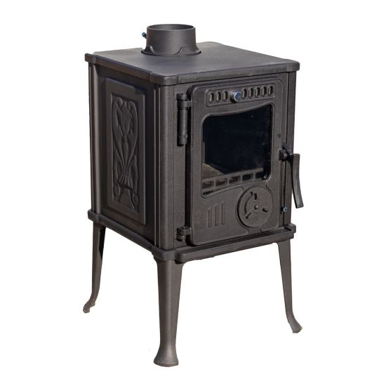 Preview: Kaminofen Gusseisen Ofen Antik Holz Guca Iskra Holzofen Klein 6 kW Kamin Gusseisenofen Dauerbrandofen Werkstattofen Hüttenofen Heizofen