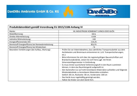 Kaminofen Gusseisen Ofen Antik Holz Guca Iskra Holzofen Klein 6 kW Kamin Gusseisenofen Dauerbrandofen Werkstattofen Hüttenofen Heizofen