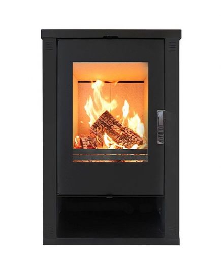 Preview: Kaminofen Holz Theia Holzofen 9 kW Kamin Ofen Dauerbrandofen Werkstattofen Schwedenofen Hüttenofen Heizofen