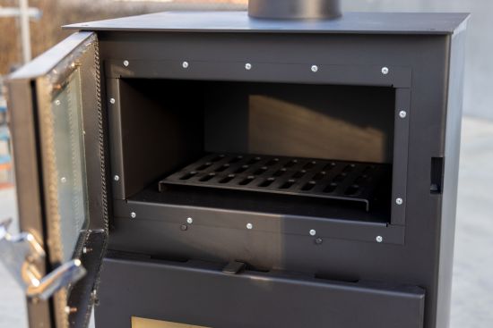 Kaminofen mit Backfach Verso F Holzofen 9 kW Kamin Ofen Holz Mehrfachbelegung Heizofen Holzofen