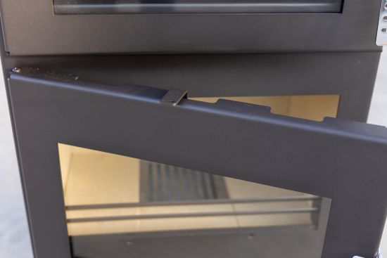 Kaminofen mit Backfach Verso F Holzofen 9 kW Kamin Ofen Holz Mehrfachbelegung Heizofen Holzofen