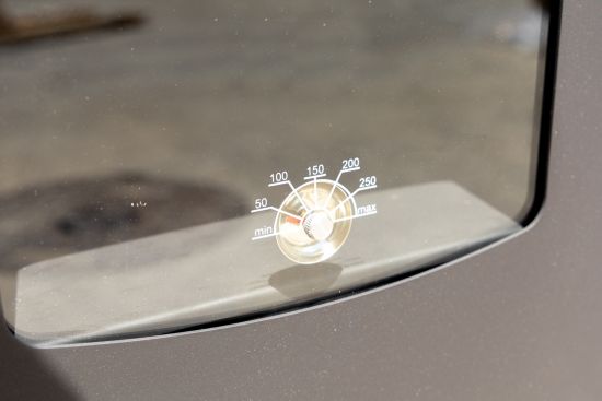 Kaminofen mit Backfach und Herdplatte Perfect Eco Lux Rot Links Holzofen 7 kW Kamin Ofen Holz Werkstattofen Hüttenofen Heizofen Gartenofen