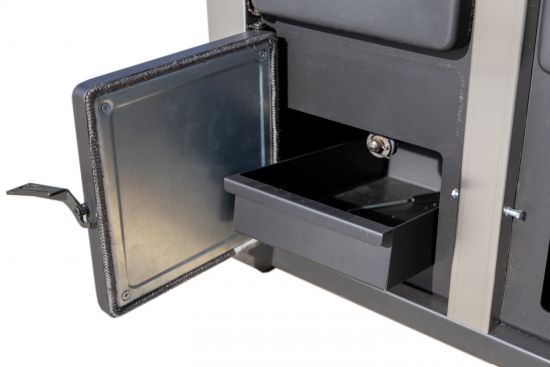 Kaminofen mit Backfach und Herdplatte Teba TKS 18 Rechts Mehrfachbelegung Holzofen 10 kW Kamin Ofen Holz Holzherd Küchenhexe Kochplatte Küchenofen