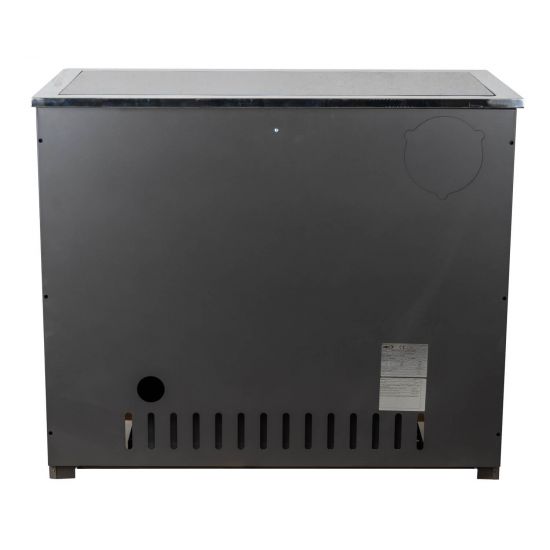 EEK A Kaminofen mit Backfach und Herdplatte mit Glaskeramik ABC Concept 2 Air Links Mehrfachbelegung Holzofen 11,6 kW Kamin Ofen Holz Werkstattofen Schwedenofen Hüttenofen Heizofen Holzofen