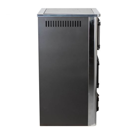 EEK A Kaminofen mit Backfach und Herdplatte mit Glaskeramik ABC Concept 2 Air Mini Mehrfachbelegung Holzofen 10 kW Kamin Ofen Holz Werkstattofen Schwedenofen Hüttenofen Heizofen Holzofen