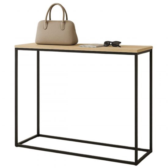 DanDiBo Konsolentisch Schmal Metall Modern 100x80x30 cm Sideboard Beistelltisch 96636 Ablagetisch Flurtisch Sofatisch