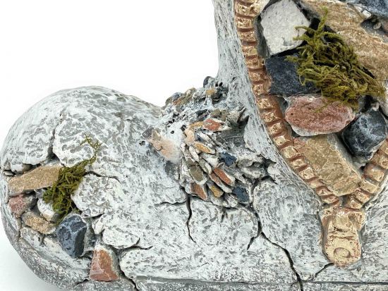 Preview: DanDiBo Pflanztopf Stiefel aus Magnesia Blumentopf 32 cm wetterfest frostfest 715432 Pflanzgefäß Übertopf Kunststein Garten Gartendeko Dekofigur Gartendekofigur