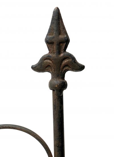 Preview: DanDiBo Rankhilfe Metall Blumengitter 60 cm Freistehend Rankgitter 96016 Steckzaun Kletterhilfe Stab Rost Imitat