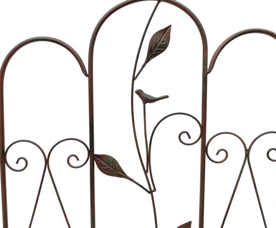 Preview: DanDiBo Rankhilfe Metall Rankgitter 120 cm 93993 Kletterhilfe Bodenstecker Blumenhalter Ranksäule