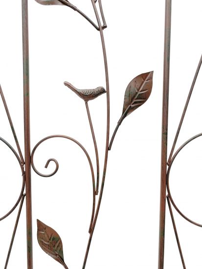 Preview: DanDiBo Rankhilfe Metall Rankgitter 120 cm 93993 Kletterhilfe Bodenstecker Blumenhalter Ranksäule