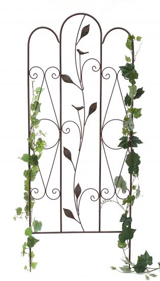 DanDiBo Rankhilfe Metall Rankgitter 120 cm 93993 Kletterhilfe Bodenstecker Blumenhalter Ranksäule